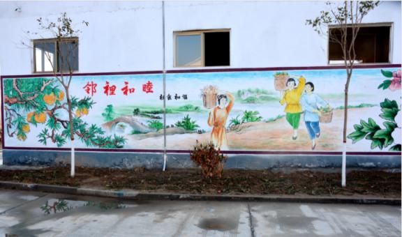 商水乡镇文化墙 乡风文明焕发新活力