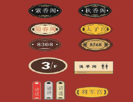 商水门牌设计制作三要素。