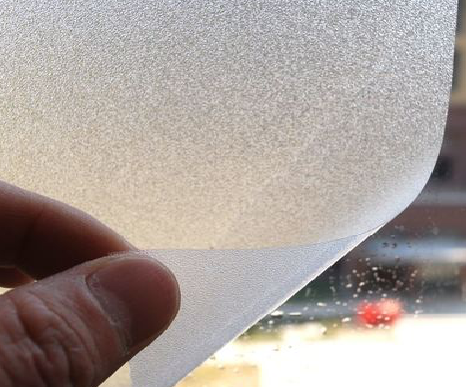 商水玻璃门外面粘广告用什么材料好？